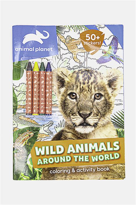 Animal Planet Wild Animals Around The World Coloring And Activity Book