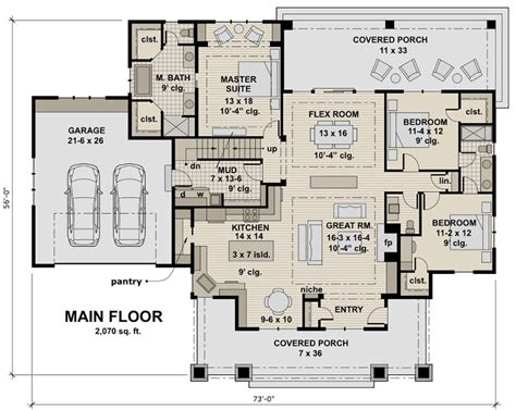 House Plan 098 00299 Craftsman Plan 2500 Square Feet 3 Bedrooms 2