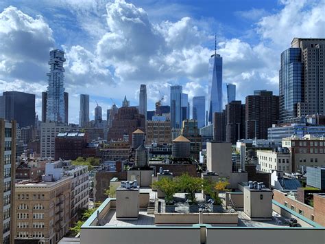Rooftop View Of Downtown Manhattan City Cities Buildings Photography