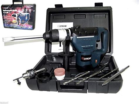 1 12 Electric Rotary Hammer Drill With Bits Sds Plus Roto Tool 15 Hp