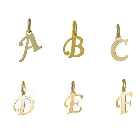 Genuine Solid 9k 9ct Yellow Gold Initial Alphabet Letters Etsy