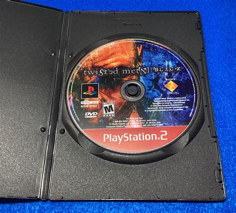 Twisted Metal Black Sony Playstation 2 2002 Ps2 Video Game Disc