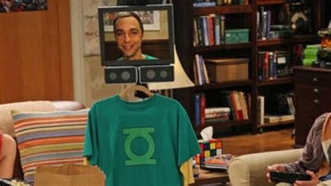 The T Shirt Green Lantern Sheldon In The Big Bang Theory Spotern