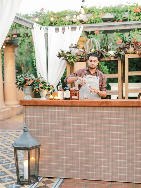 Fall Themed Rancho Valencia Sunrise Patio Reception