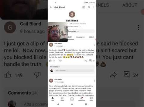 Johnny Goble Is Scared Of Gail Bland Youtube