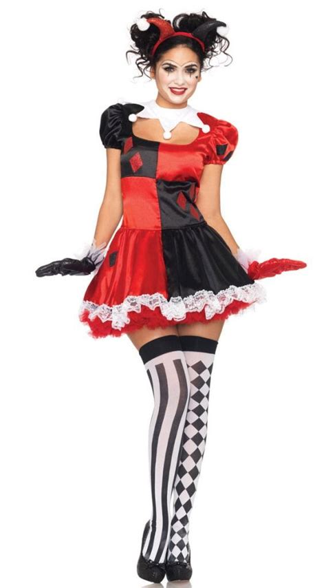 Halloween Costumes For Women Sexy Costume Clown Female Magician Costume With Different Color