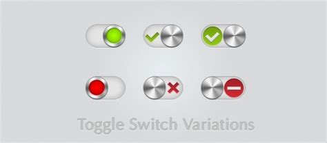 Toggle Switches Pack Free Psd File