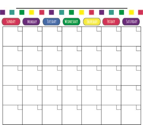 Month At A Glance Blank Calendar Template Hq Printable Documents