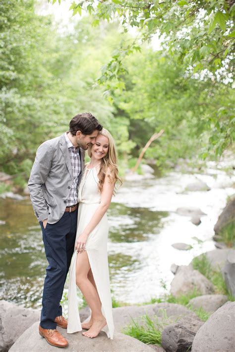Engagement Session In The Woods Of Sedona Arizona Along A Beautiful