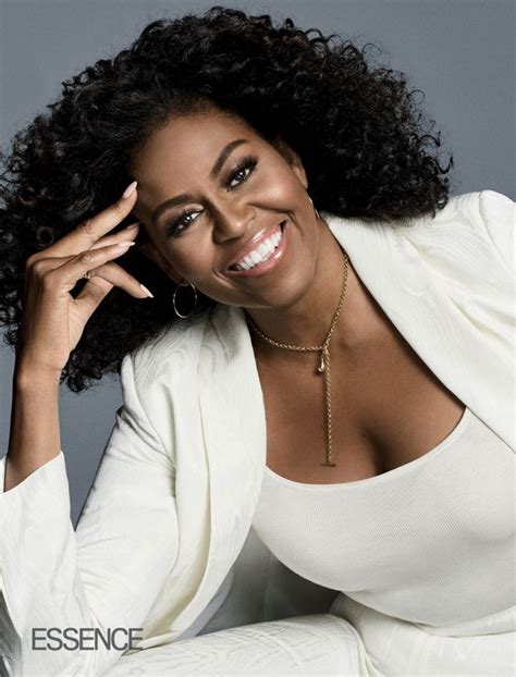 Michelle Obama Rocks Curly Natural Hair On Essence Michelle Obama