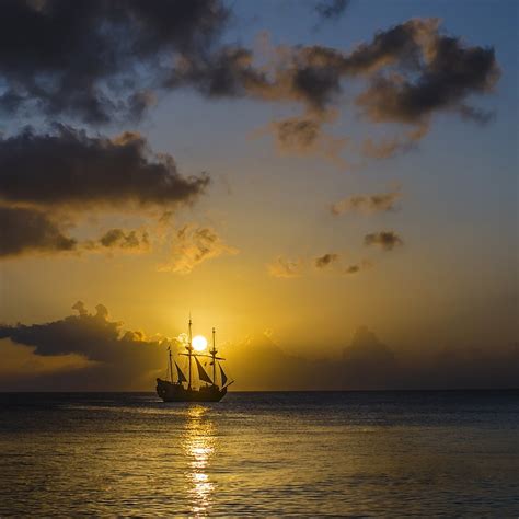 Free Photo Sunset Island Ship Sea Free Image On Pixabay 1026239