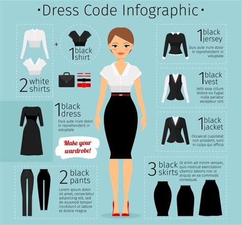 Business Woman Clothes Infographics Business Attire Women Business