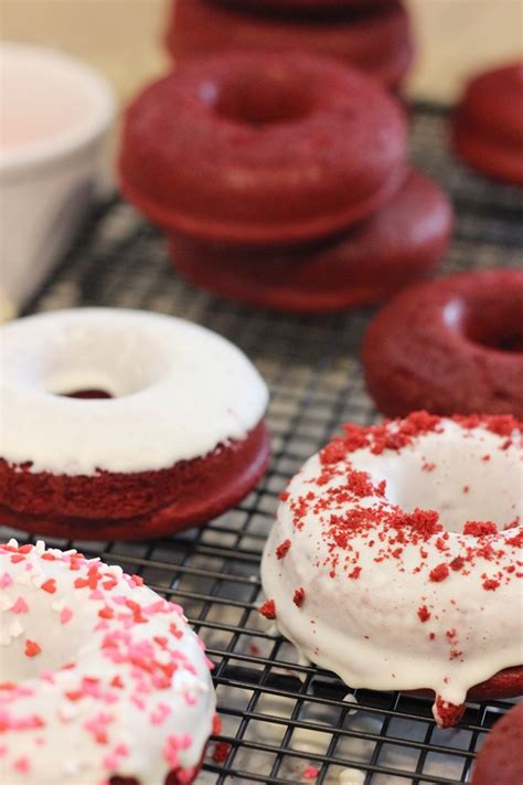 Red velvet cake is a classic. Baked Red Velvet Cake Doughnuts | Worth Whisking