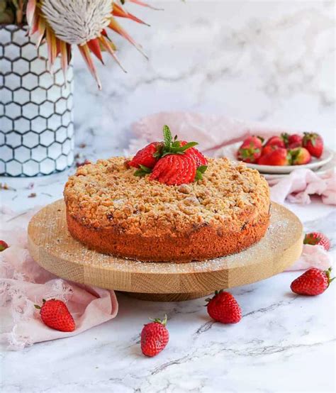 Strawberry Crumble Cake A Baking Journey