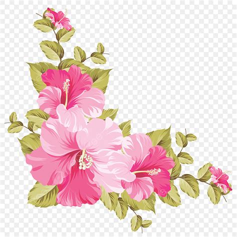Pink Flowers Frame Vector Hd Images Pink Flower Frame Flowers Rose
