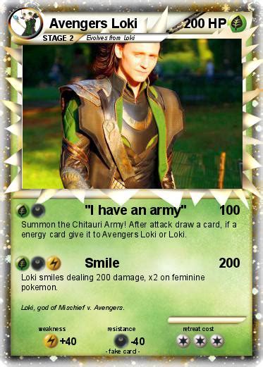 ️ free delivery for orders over £20 ️ free click & collect available within 2 hours! Pokémon Avengers Loki 1 1 - "I have an army" - My Pokemon Card