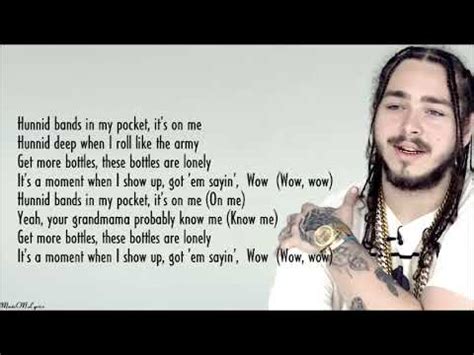 Post Malone Wow Lyrics Youtube