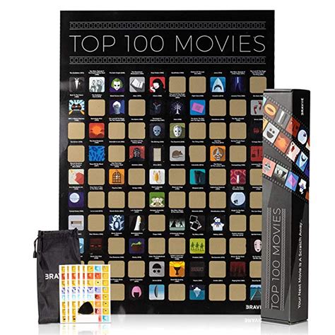 100 movie scratch off poster top films of all time bucket list by travel revealer scratch off movie poster. Pin on Gift Ideas