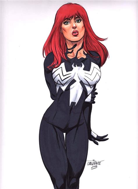 Sexy Mary Jane Amazing Spider Man Venom Original Art Scott Dalrymple Cgc It Ebay Dc Comics