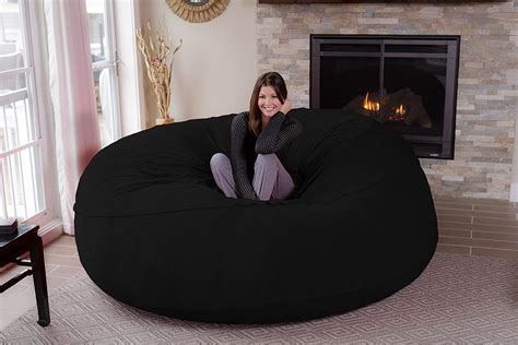 Giant bean bag chairs are optimized to bring children to the correct height, give them adequate back support, and make sure of their safety. Chill Sack Bean Bag Chair: Giant 8' Memory Foam Furniture ...