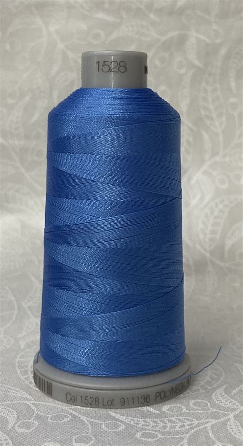 Madeira Polyneon #40 Embroidery Thread, 1000m Colour 1528 BLUE