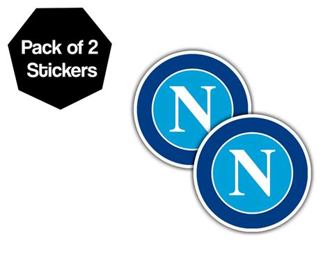 Pack Of 2 Ssc Napoli Stickersdecals Featuring Etsy