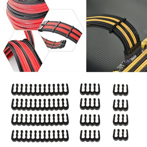 Yyds 12pcs Pp Cable Comb Clamp Clip Dresser For 25 30 Mm Cables