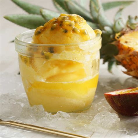 Passion Fruit Sorbet Recipe How To Make Passion Fruit Sorbet