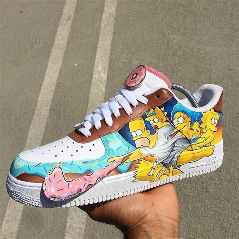 Thrill Clothing Art The Simpsons Custom Nike Air Force One By Artist