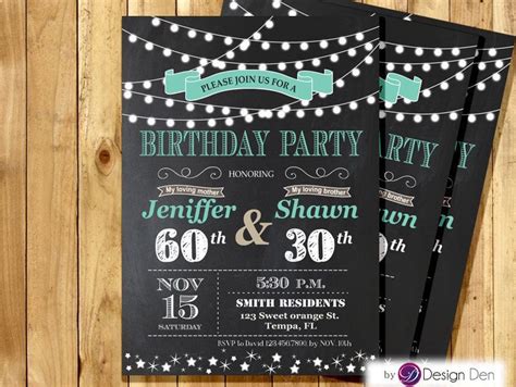 joint birthday invitations adults | Joint birthday parties, Bday party