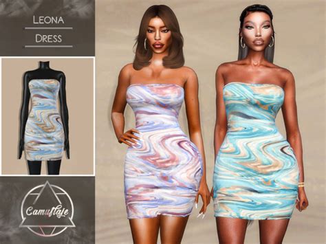 Leona Dress By Camuflaje At Tsr Sims 4 Updates