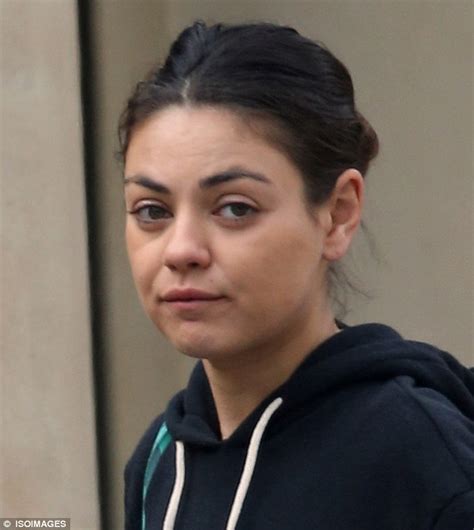 Mila Kunis Reveals Her Flawless Skin As She Goes Make Up