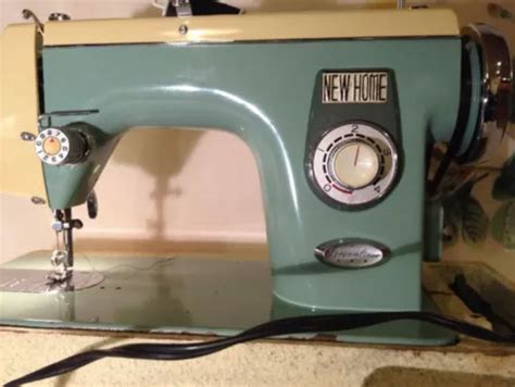 Vintage New Home Janome Sewing Machine 443 Original Case