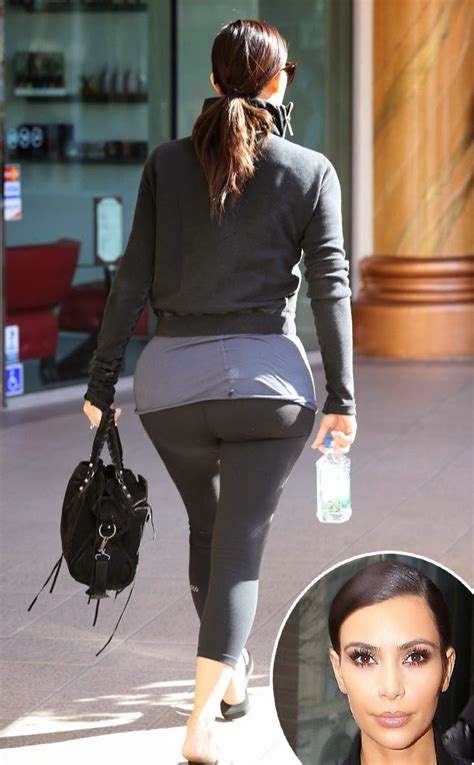 kim kardashian wears skintight pants to pilates —check out her famous derrière gistmania