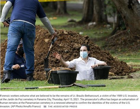 Panama Exhumes Body Looking For Victims Of 1989 Us Invasion