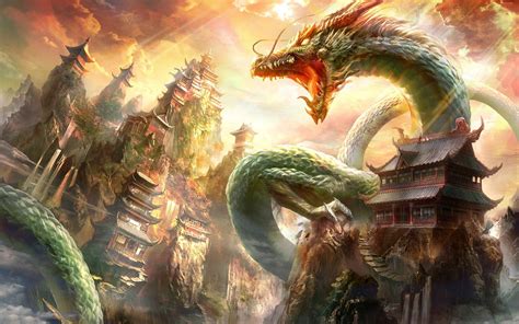 Wallpaper 1920x1200 Px China Dragon Fantasy Art 1920x1200