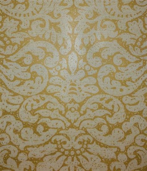 1960s Mid Century Authentic Wallpaper White And Tan Damask Etsy