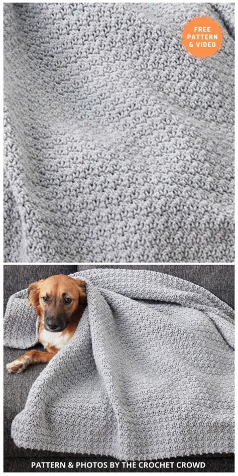 5 Best Free Crochet Blankets For Dogs Patterns The Yarn Crew