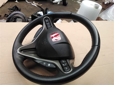 Honda Civic Type R Fn2 07 11 Leather Steering Wheel Ebay
