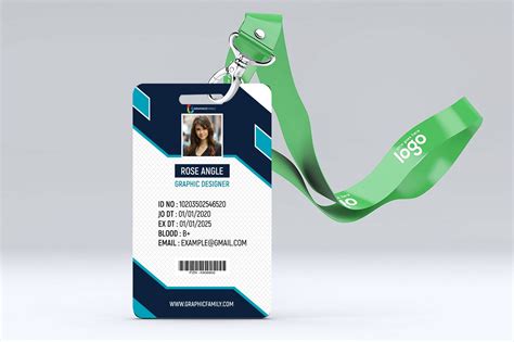 Employee Id Card Template Psd Free Download Cclasbond