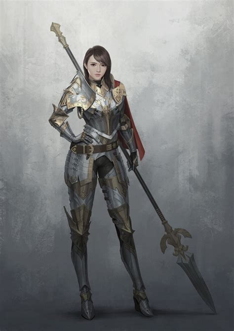 Scifi Fantasy Female Knight Female Knight Art Armor Knight