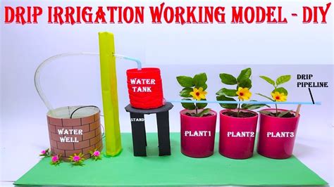 Drip Irrigation Working Model 3d Diy At Home Easily New Design