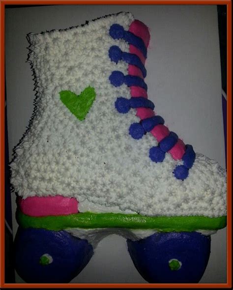 First Roller Skate French Vanilla Cake With Vanilla Buttercream