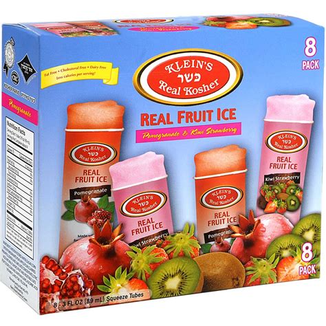 Pomegranate And Kiwi Strawberry Real Fruit Ice Kosher Vegan Ice Cream