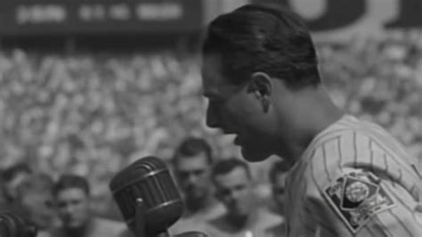 Video Remembering Lou Gehrigs Famous Yankee Stadium Farewell Speech
