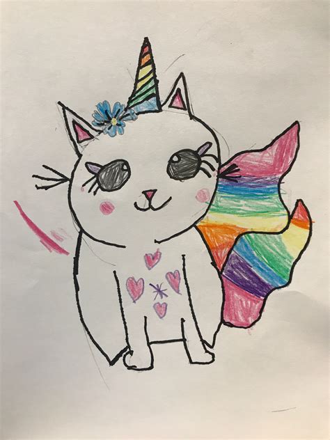 How To Draw A Unicorn Cat Small Online Class For Ages 6 11 Outschool