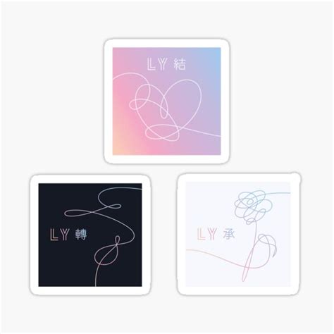 Bts Love Yourself Trilogy Sticker For Sale By Hoebuxx Redbubble