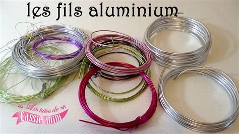 Présentation les différents fil aluminium bijoux Partie