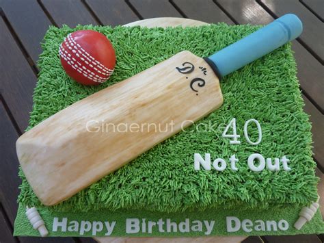 Cricket Bat And Ball Made From Rkt Covered In Ganache Then Fondant Cake