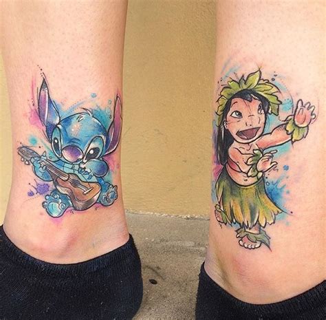Pin By Kara Bish On Disney Tattoos Disney Stitch Tattoo Matching Disney Tattoos Disney